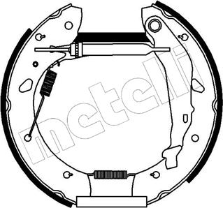 Metelli 51-0179 - Комплект гальм, барабанний механізм autozip.com.ua