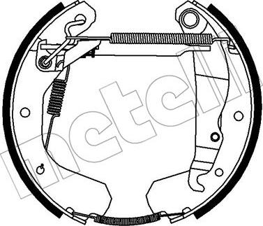 Metelli 51-0394 - Комплект гальм, барабанний механізм autozip.com.ua