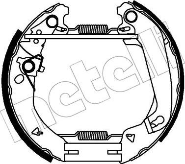 Metelli 51-0341 - Комплект гальм, барабанний механізм autozip.com.ua