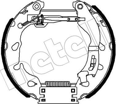 Metelli 51-0355 - Комплект гальм, барабанний механізм autozip.com.ua