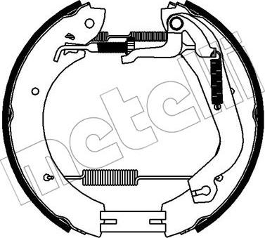 Metelli 51-0352 - Комплект гальм, барабанний механізм autozip.com.ua