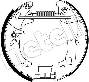 Metelli 51-0301 - Комплект гальм, барабанний механізм autozip.com.ua