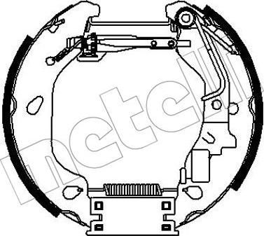 Metelli 51-0319 - Комплект гальм, барабанний механізм autozip.com.ua