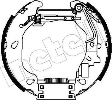 Metelli 51-0320 - Комплект гальм, барабанний механізм autozip.com.ua