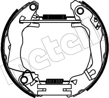 Metelli 51-0323 - Комплект гальм, барабанний механізм autozip.com.ua