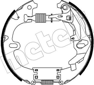 Metelli 51-0290 - Комплект гальм, барабанний механізм autozip.com.ua