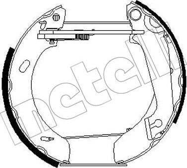 Metelli 51-0245 - Комплект гальм, барабанний механізм autozip.com.ua