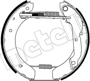 Metelli 51-0246 - Комплект гальм, барабанний механізм autozip.com.ua