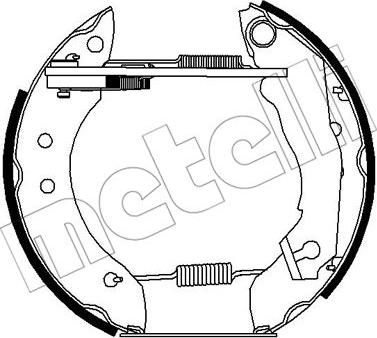 Metelli 51-0241 - Комплект гальм, барабанний механізм autozip.com.ua