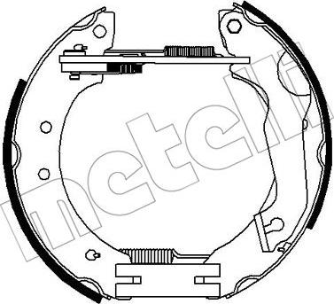 Metelli 51-0247 - Комплект гальм, барабанний механізм autozip.com.ua