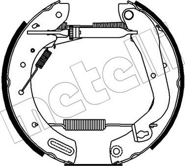 Metelli 51-0253 - Комплект гальм, барабанний механізм autozip.com.ua