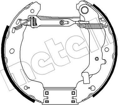 Metelli 51-0269 - Комплект гальм, барабанний механізм autozip.com.ua