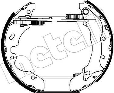 Metelli 51-0260 - Комплект гальм, барабанний механізм autozip.com.ua