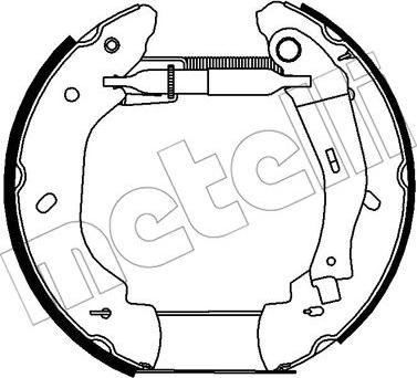 Metelli 51-0272 - Комплект гальм, барабанний механізм autozip.com.ua