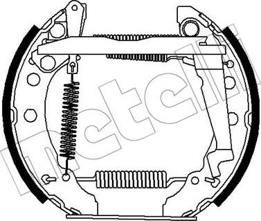 Metelli 51-0278 - Комплект гальм, барабанний механізм autozip.com.ua