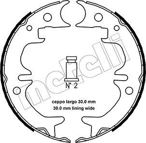 Metelli 53-0444 - Комплект гальм, ручник, парковка autozip.com.ua