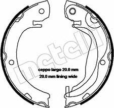 Metelli 53-0453 - Комплект гальм, ручник, парковка autozip.com.ua