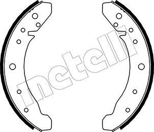 Metelli 53-0457 - Комплект гальм, барабанний механізм autozip.com.ua
