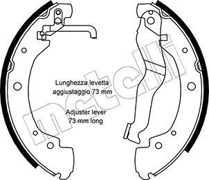 Metelli 53-0469 - Комплект гальм, барабанний механізм autozip.com.ua