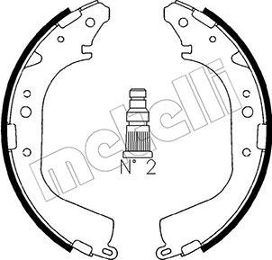 Metelli 53-0415 - Комплект гальм, барабанний механізм autozip.com.ua