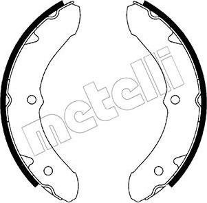 Metelli 53-0411 - Комплект гальм, барабанний механізм autozip.com.ua