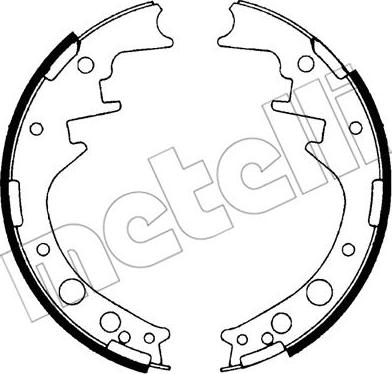 Metelli 53-0412 - Комплект гальм, барабанний механізм autozip.com.ua