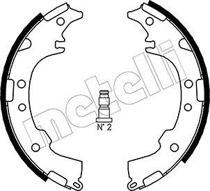 Metelli 53-0434 - Комплект гальм, барабанний механізм autozip.com.ua