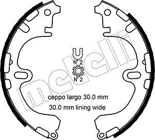 Metelli 53-0433 - Комплект гальм, барабанний механізм autozip.com.ua