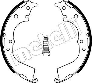 Metelli 53-0428 - Комплект гальм, барабанний механізм autozip.com.ua