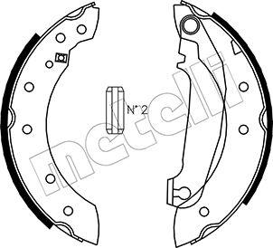 Metelli 53-0476 - Комплект гальм, барабанний механізм autozip.com.ua