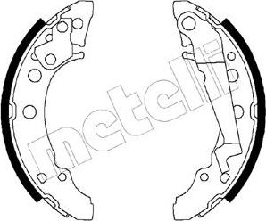 Metelli 53-0470 - Комплект гальм, барабанний механізм autozip.com.ua