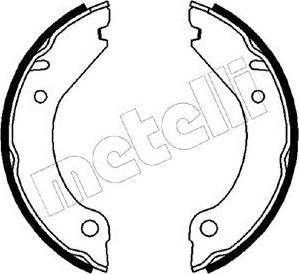 Metelli 53-0473 - Комплект гальм, ручник, парковка autozip.com.ua