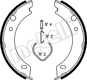 Metelli 53-0477K - Комплект гальм, ручник, парковка autozip.com.ua