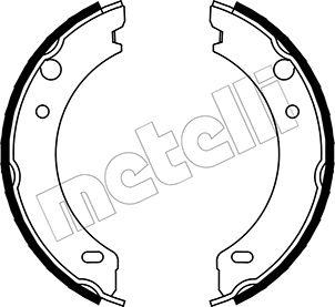 Metelli 53-0477 - Комплект гальм, ручник, парковка autozip.com.ua