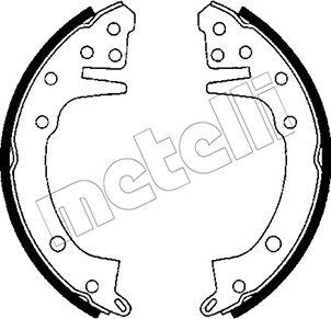 Metelli 53-0598 - Комплект гальм, барабанний механізм autozip.com.ua