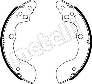 Metelli 53-0540 - Комплект гальм, барабанний механізм autozip.com.ua