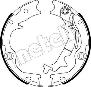 Metelli 53-0502 - Комплект гальм, ручник, парковка autozip.com.ua