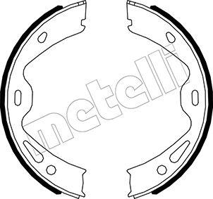 Metelli 53-0512 - Комплект гальм, ручник, парковка autozip.com.ua
