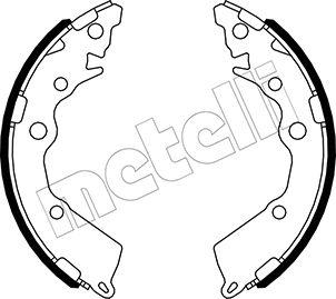 Metelli 53-0588 - Комплект гальм, барабанний механізм autozip.com.ua