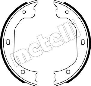 Metelli 53-0587 - Комплект гальм, ручник, парковка autozip.com.ua