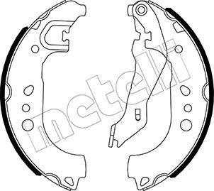 Metelli 53-0537 - Комплект гальм, барабанний механізм autozip.com.ua