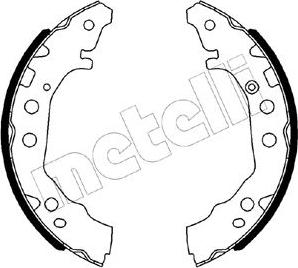 Metelli 53-0526 - Комплект гальм, барабанний механізм autozip.com.ua