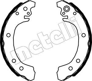 Metelli 53-0523 - Комплект гальм, барабанний механізм autozip.com.ua