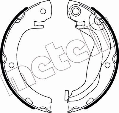 Metelli 53-0527 - Комплект гальм, ручник, парковка autozip.com.ua