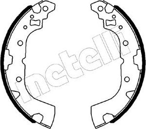 Metelli 53-0602 - Комплект гальм, барабанний механізм autozip.com.ua