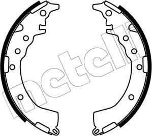 Metelli 53-0687 - Комплект гальм, барабанний механізм autozip.com.ua