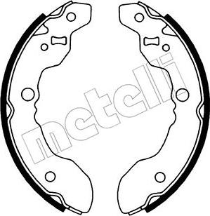 Metelli 53-0631 - Комплект гальм, барабанний механізм autozip.com.ua