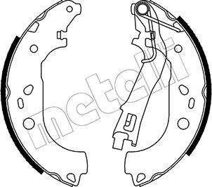 Metelli 53-0099 - Комплект гальм, барабанний механізм autozip.com.ua