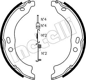 Metelli 53-0095K - Комплект гальм, ручник, парковка autozip.com.ua