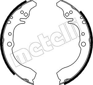 Metelli 53-0040 - Комплект гальм, барабанний механізм autozip.com.ua